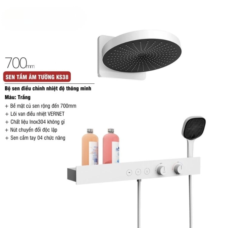 Sen tắm âm tường cao cấp KS38