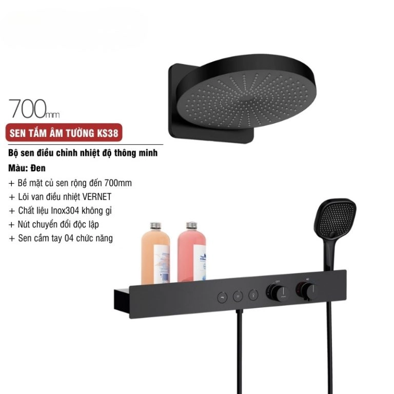 Sen tắm âm tường cao cấp KS38