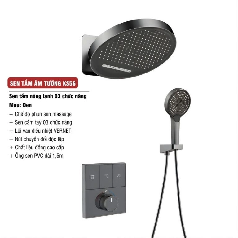Sen tắm âm tường cao cấp KS56