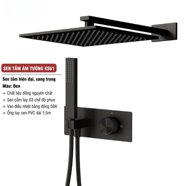 Sen tắm âm tường cao cấp KS61
