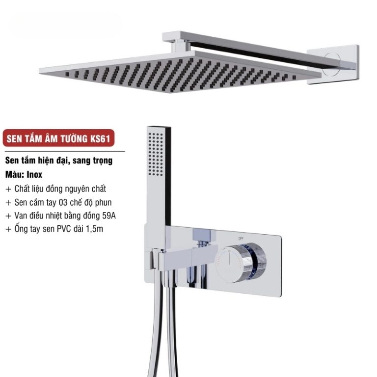 Sen tắm âm tường cao cấp KS61