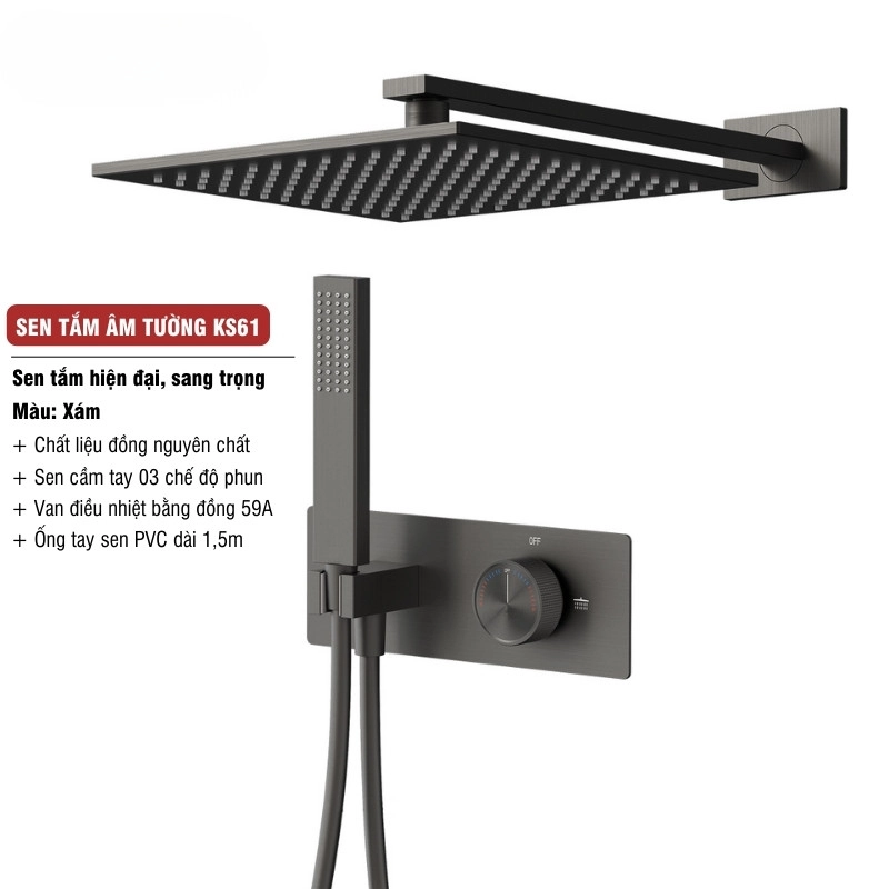 Sen tắm âm tường cao cấp KS61