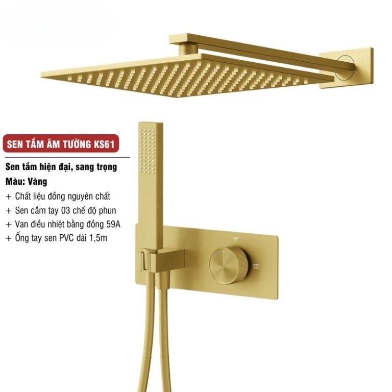 Sen tắm âm tường cao cấp KS61