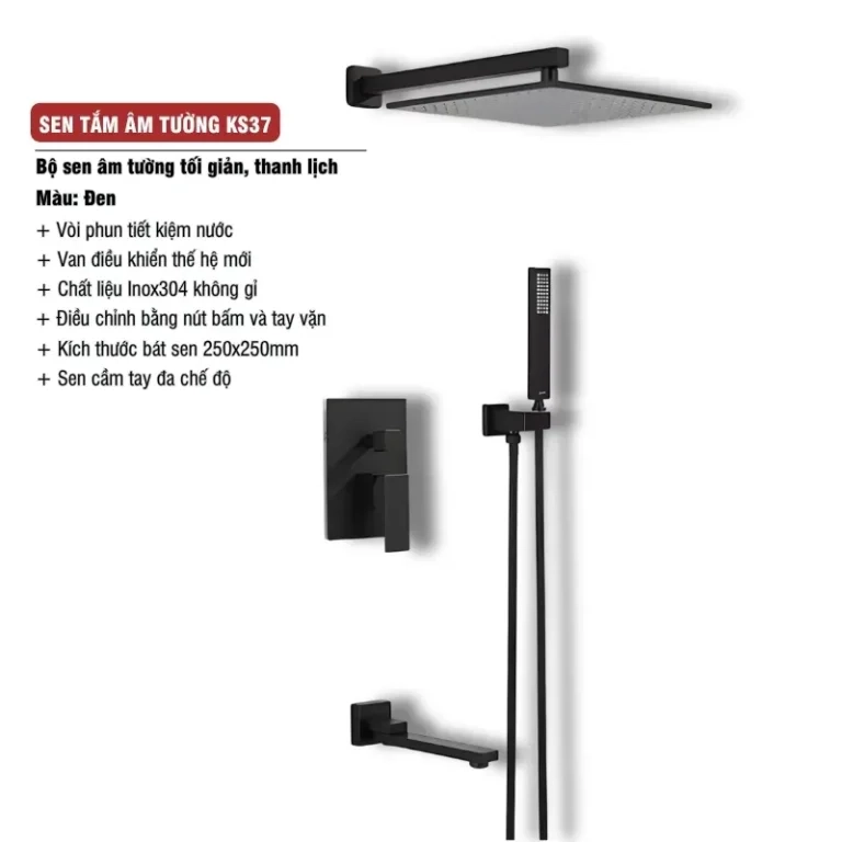 Sen tắm âm tường hiện đại KS37