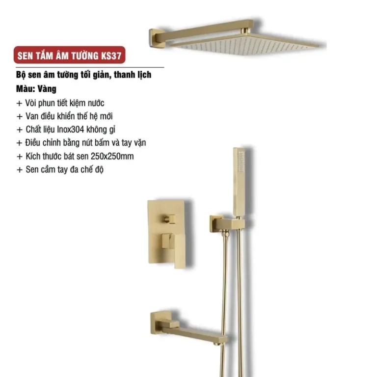Sen tắm âm tường hiện đại KS37