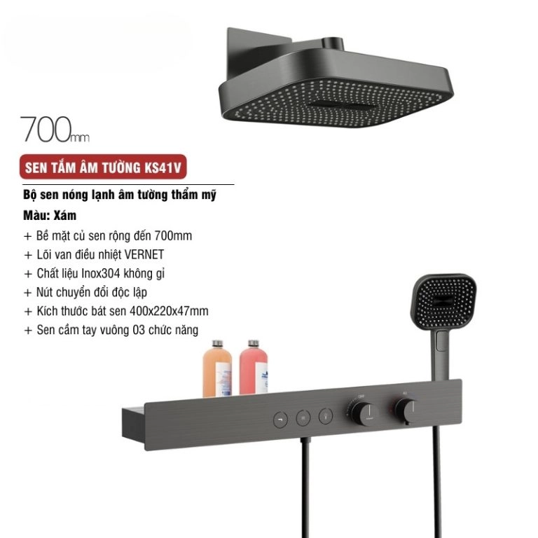 Sen tắm âm tường hiện đại KS41V