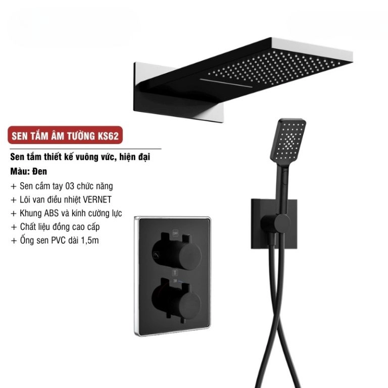 Sen tắm âm tường hiện đại KS62