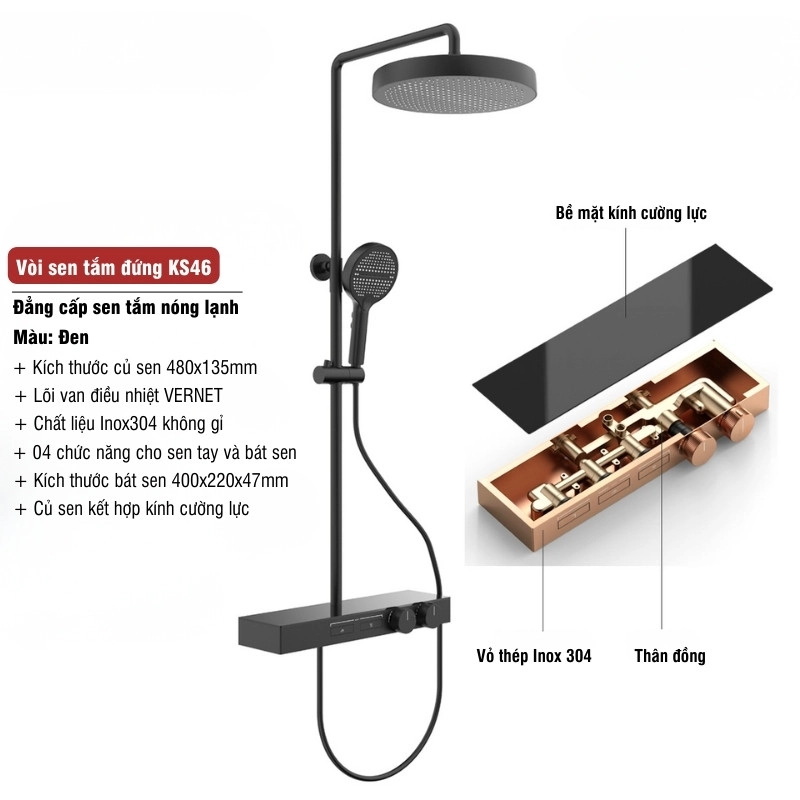 Vòi sen tắm hiện đại KS46