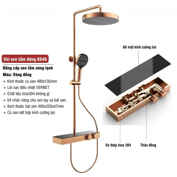 Vòi sen tắm hiện đại KS46