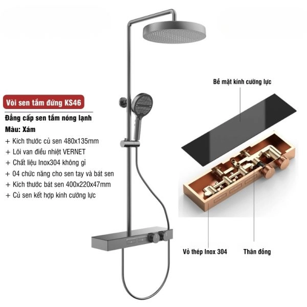 Vòi sen tắm hiện đại KS46